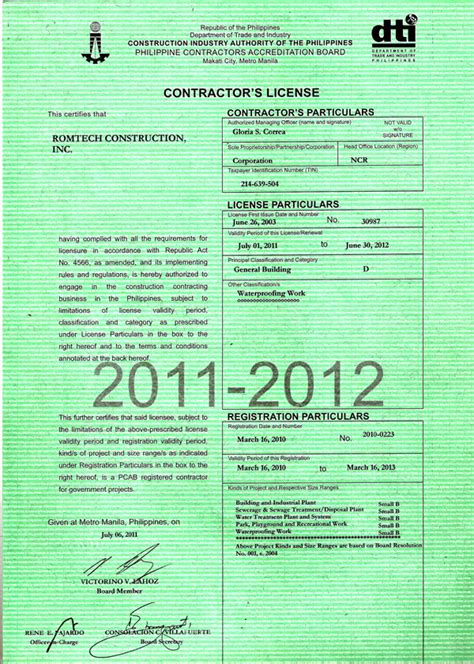 pcab license verification|Philippine Contractors Accreditation Board.